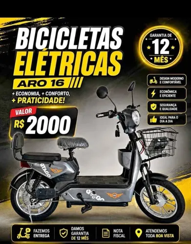 Promoção bicicleta elétrica aro 16