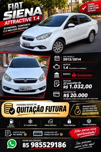 Fiat Grand Siena Attrac. 1.4 EVO F.flex 8V 2014
