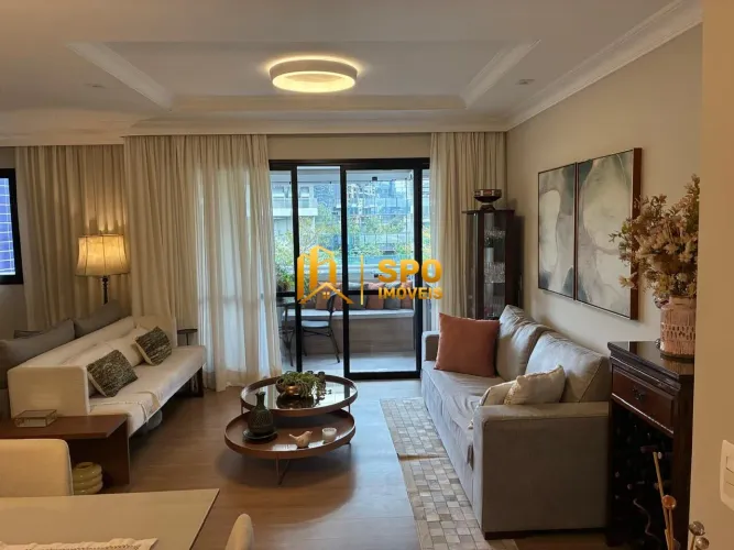 "Excelente apartamento mobiliado no Broklin para locação 3 dormitórios, 2 vagas"