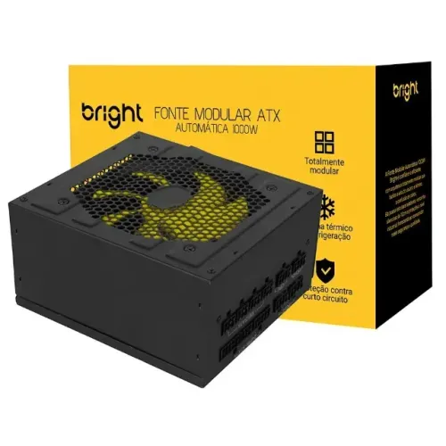 FONTE PC 1000W ATX BIVOLT AUT. BRIGHT FT005 - LOJA DADO DIGITAL