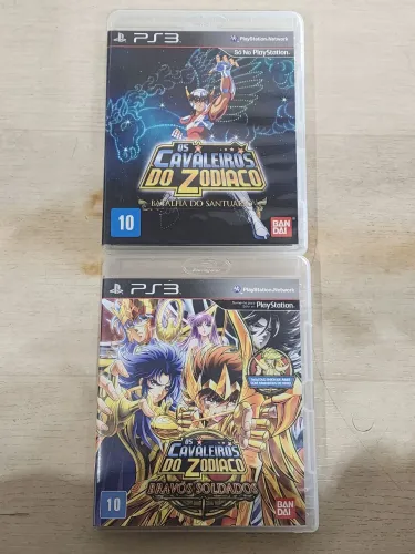 Pacote Duplo ps Cavaleiros do Zodíaco Batalha do Santuário e Bravos Soldados de ps3