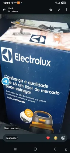 Electrolux novo lacrado água e pó suga