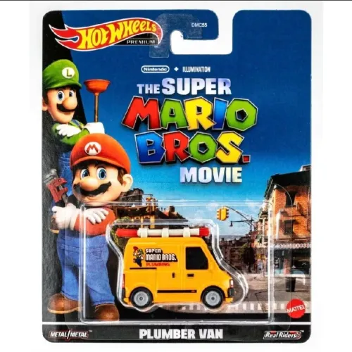 Hot Wheels Premium Plumber Van Super Mario Bros Movie 1:64