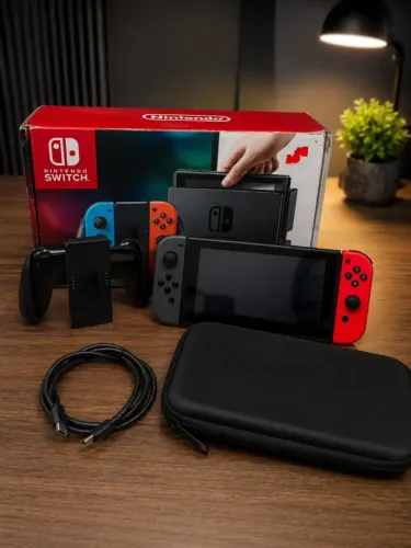 Nintendo Switch V1 Completo + Caixa + Controle de Brinde | Entrega Grátis e Teste na Hora!