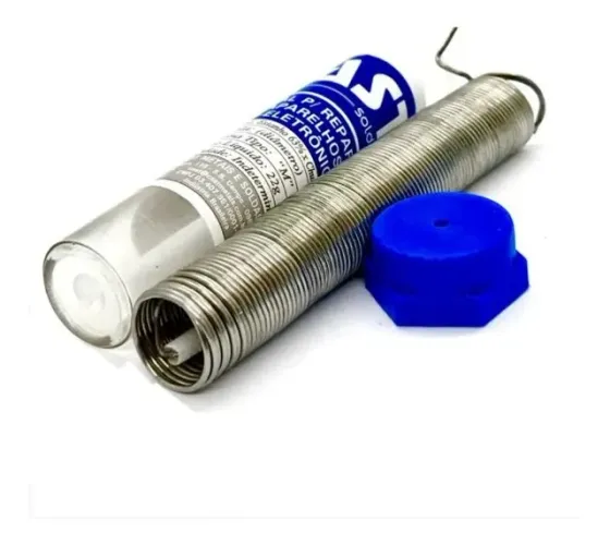Solda Em Tubo 1mm 25g 63x34 Azul Solda Cast *ENTREGA GRÁTIS*
