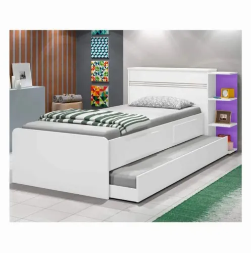 Cama de solteiro funcional com cama Auxiliar 