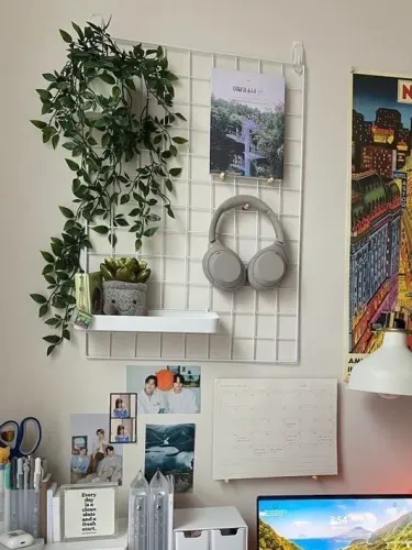 Grade Tela de Ferro Quadriculada para Lojas e Decoração