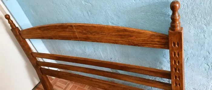 Vendo cama casal, retrô sucupira semi nova, completa