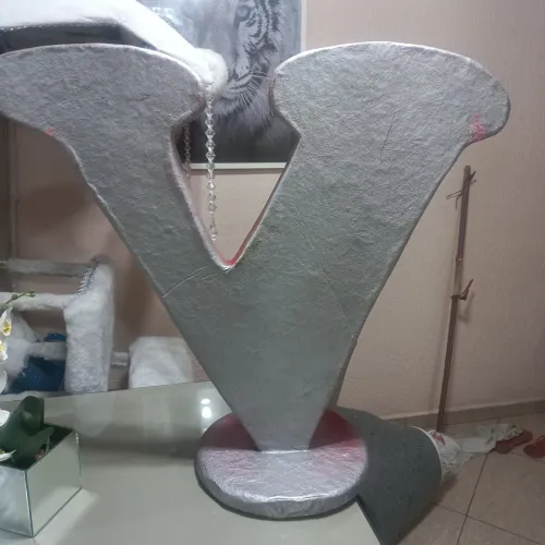Letra decoração fibra