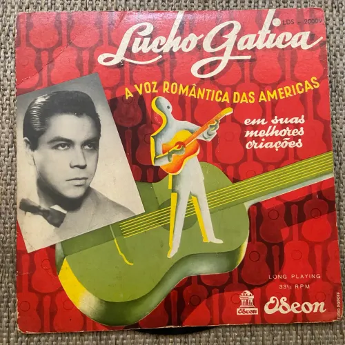 Disco De Vinil 10" Lucho Gatica - A Voz Romântica Das Américas (Odeon)