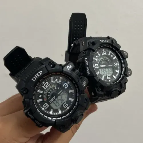 Relógio Esportivo Digital Estilo Militar Resistente com Alarme e Luz - Faço entrega
