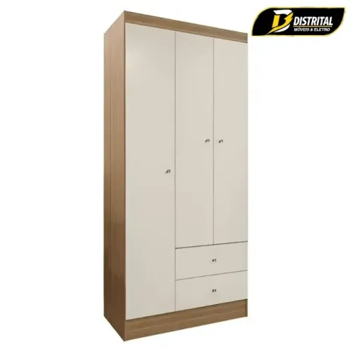 Guarda Roupa Versa 3 Portas Pronta Entrega