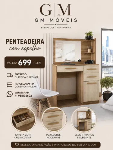 Penteadeira nova - entregamos hoje