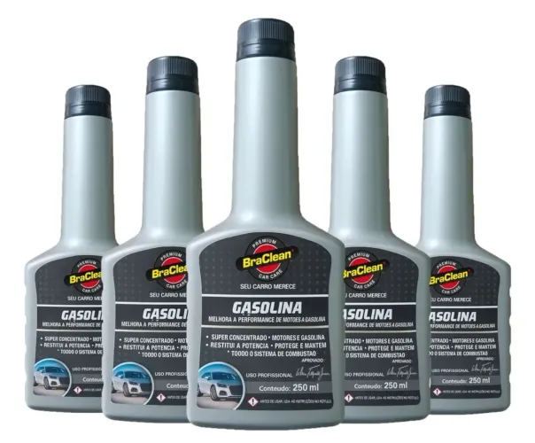 O Kit 3 Aditivo Combustível Gasolina 250ml