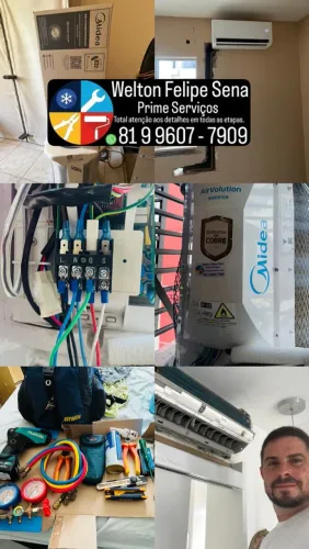 Ar-condicionados. Instalação, manutenção, elétrica infraestrutura. 