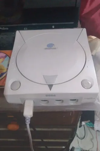 Dreamcast VA1 americano Branquinho Funcionando perfeitamente sem o bloco ótico