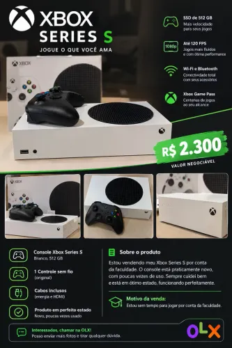 XBOX SERIES S - NOVINHO