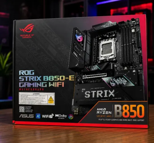 Placa Mãe ASUS ROG Strix B850-E Gaming Wi-Fi Socket AM5 / DDR5