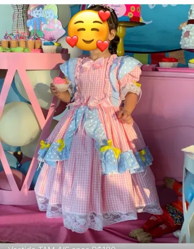 Vestido junino da Amoreco TAM 4 anos