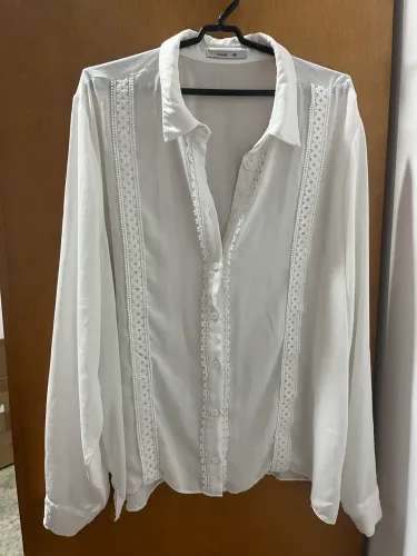 Camisa social branca feminina GG