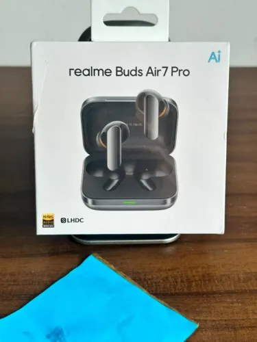 Fone Realme Buds Air 7 Pro LACRADO ! NOVO! AI e Tradutor ao vivo, 53dB ANC