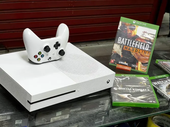 Xbox One S 1000GB 1TB | Completo | 10 meses garantia