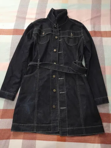 Sobretudo jeans feminino
