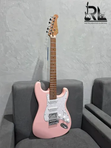 Guitarra Seizi Fun Vintage Budokan Shell Pink