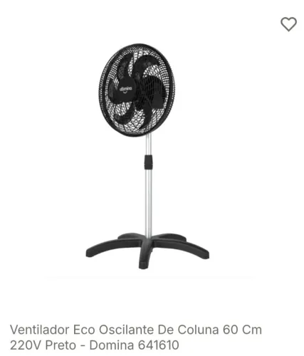 Ventilador Eco oscilante de coluna 60cm ainda na loja so ponto de ir buscar