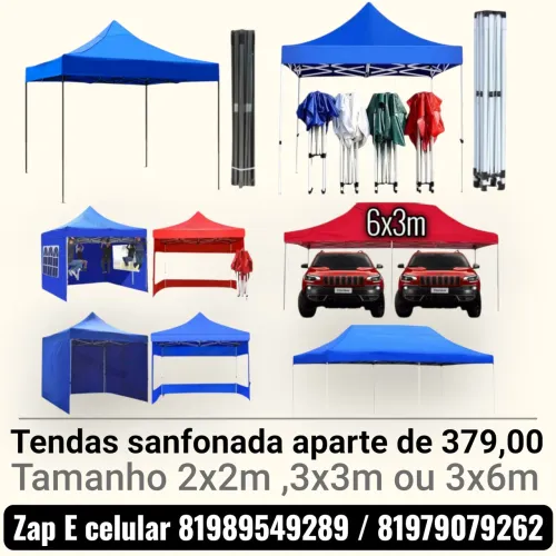 Tenda Sanfonada Premium - Praticidade e Proteção Instantânea