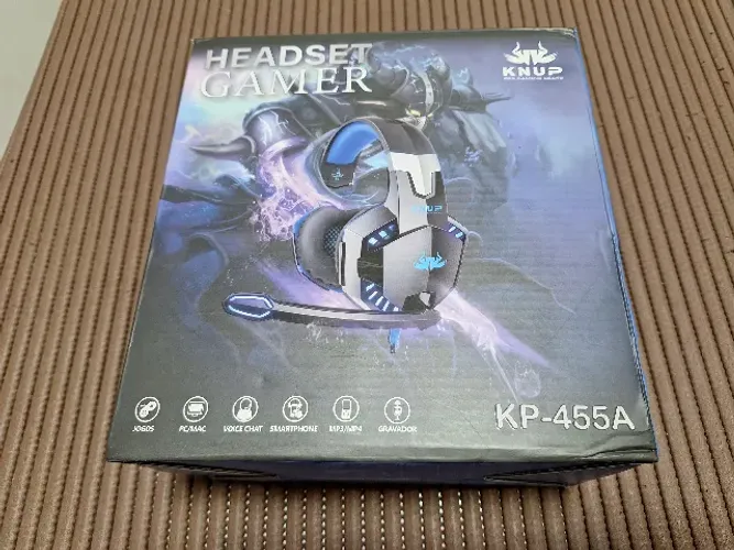 Headset Gamer KNUP KP-455A Over-Ear com Microfone e Controle de Volume - Seminovo