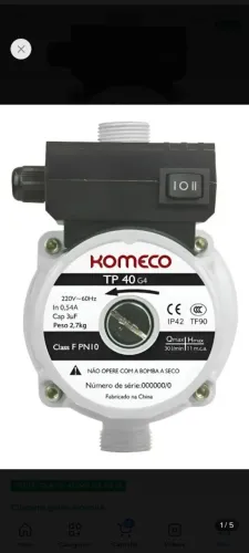 Pressurizador de água KOMECO