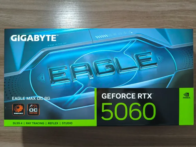 Placa de Vídeo Gigabyte RTX 5060 Eagle Max OC, 8GB