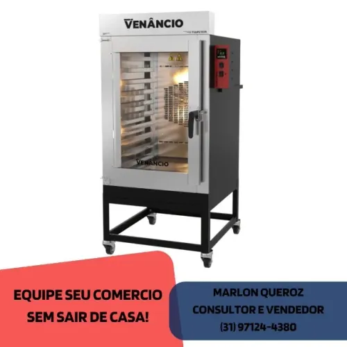 Forno Turbo 10 Esteiras a Gás Venâncio