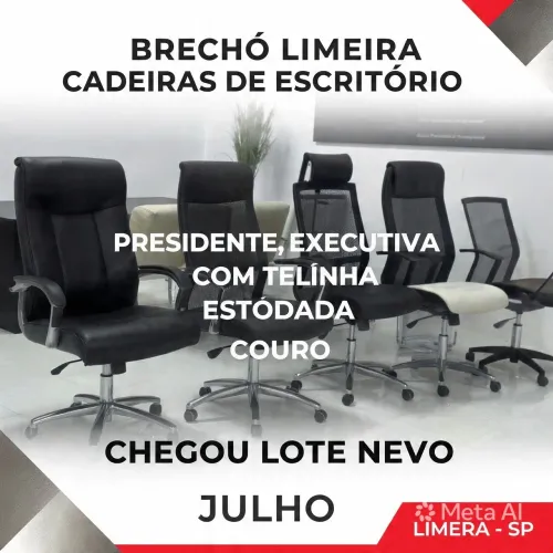 Cadeira p escritório Limeira semi novas e novas