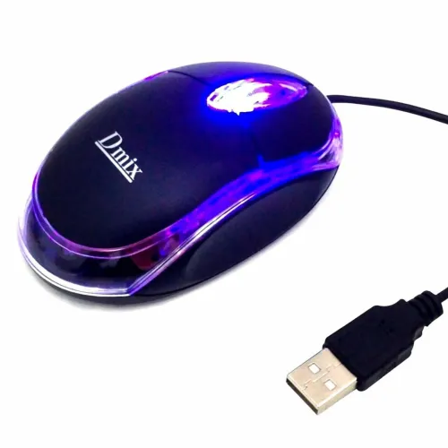 Mause óptico com fio USB