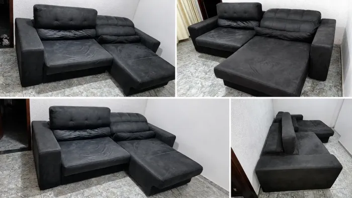 Sofá retrátil e reclinável 