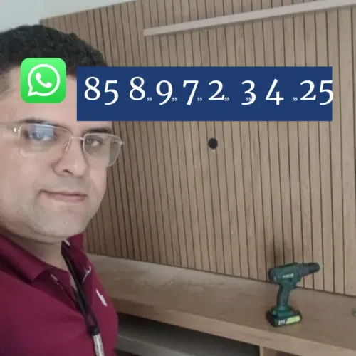 Montador de móveis. Montagem profissional com cuidado em cada detalhe. painel