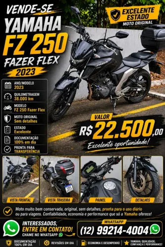 Vendo moto FAZER 250 FLEX  2023.