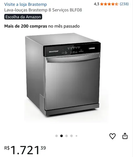 Lava louças 8 serviços NOVA
