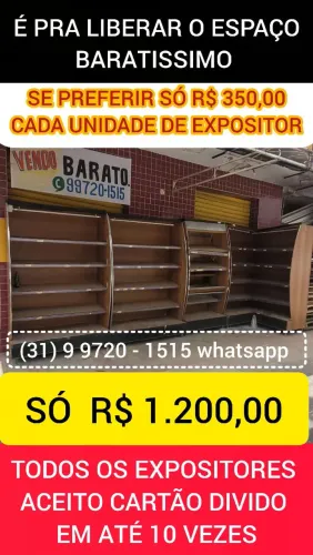 EXPOSITOR DE MERCEARIA OU PADARIA 
