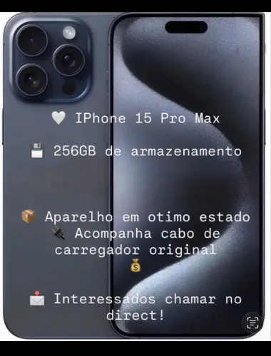 iPhone 15 pro Max 256 gb