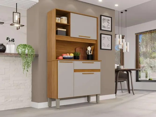 Kit cozinha lia cinamomo off white