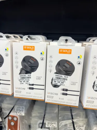 Carregador Veicular Turbo 60W USB + TIPO C Para Android 