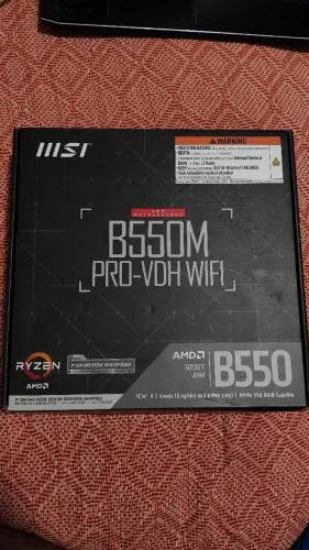 Placa-Mãe MSI B550M PRO-VDH WIFI AM4 Com Defeito