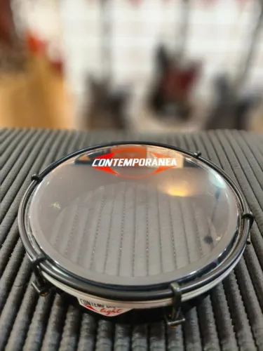 Tamborim 6" Contemporânea Plástico 207CLK Preto (NOVO!)