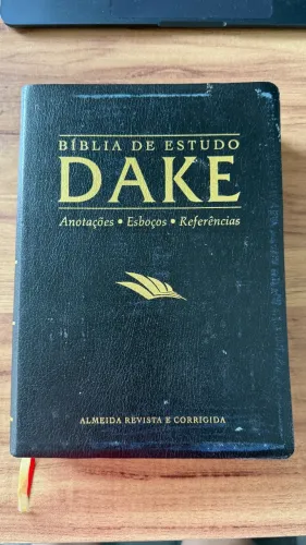 Bíblia de Estudo Dake - ed. de luxo, borda dourada, capa preta