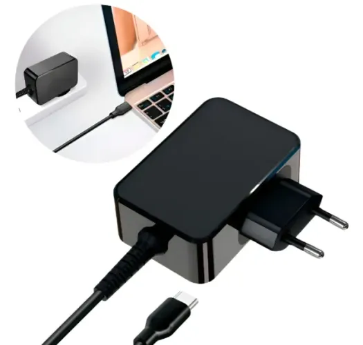 Carregador Notebook 65w Ultra Rápido Tipo C Turbo Usb C