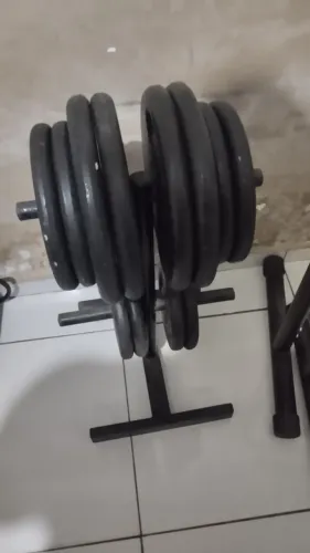Anilhas de Ferro 72kg - 4x10kg, 4x5kg e 4x3kg