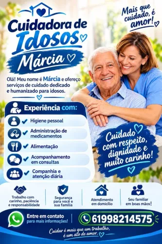 Sou cuidadora idosos